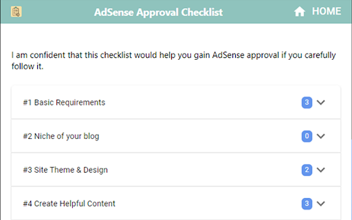 2025 ▷ AdSense Approval Checklist [Updated]  from Chrome web store to be run with OffiDocs Chromium online
